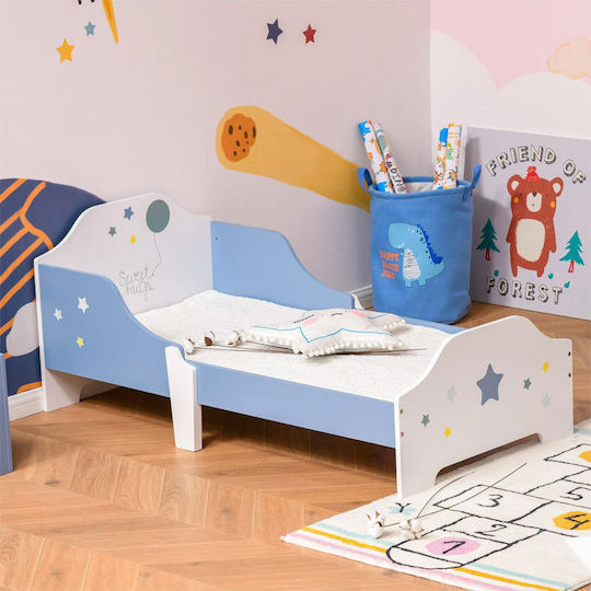 Kids Bed Single Light Blue for Mattress 70x140cm