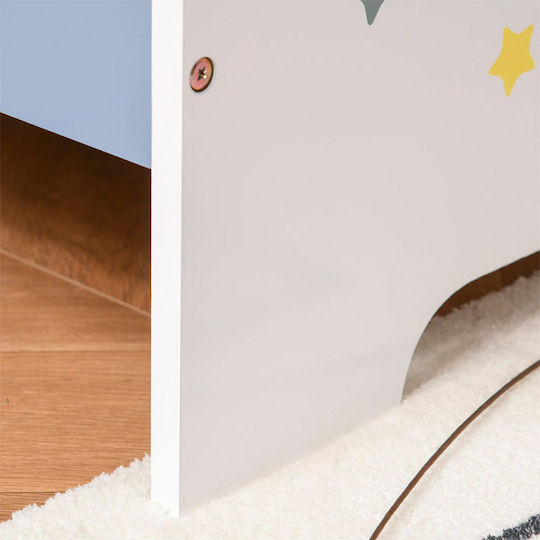 Kids Bed Single Light Blue for Mattress 70x140cm