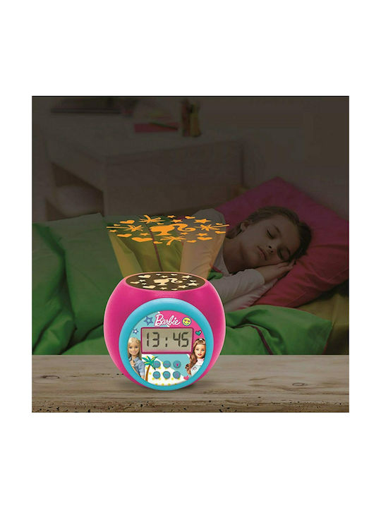 Lexibook Barbie Pink Projector Desktop Clock