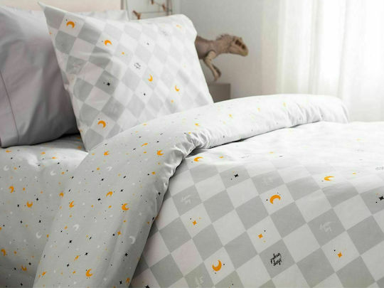 Vesta Home Dream Baby Sheets Set Crib Cotton Gray 120x165cm 3pcs