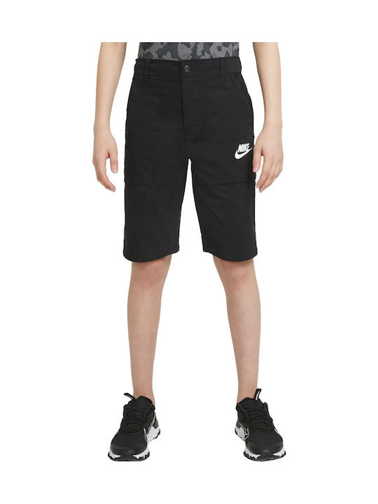 Nike Kinder Shorts/Bermudas Stoff Sportswear Schwarz