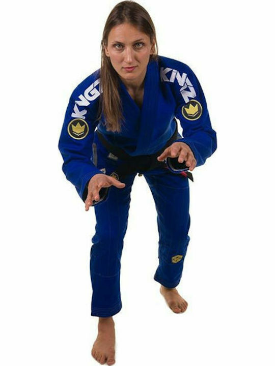 Kingz Comp 450 V4 Femei Uniforme Jiu Jitsu brazilian Albastru