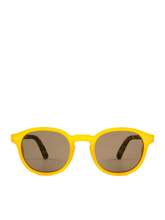 Sun's Good The Outrage Sunglasses with Yellow Acetate Frame and Brown Lenses SG17 C09