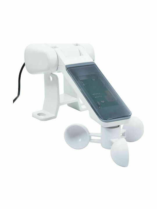 vidaXL Zelt Terrasse mit LEDs & Wind Sensor Blue / White 3x2.5m