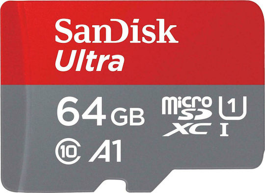 Sandisk Ultra microSDXC 64GB Klasse 10 U1 A1 UHS-I mit Adapter