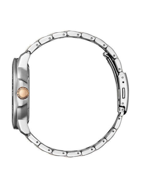 Citizen Ανδρικό Ρολόι 46mm Eco - Drive με Μεταλλικό Μπρασελέ