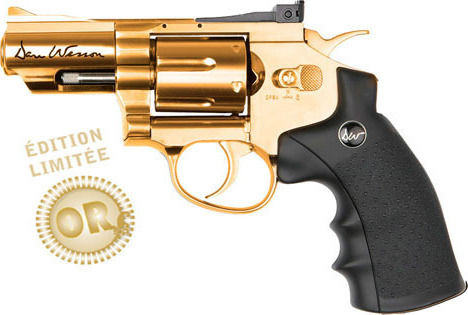 Asg CO2 Air Pistol Dan Wesson 2.5" Gold Metal 4.5mm