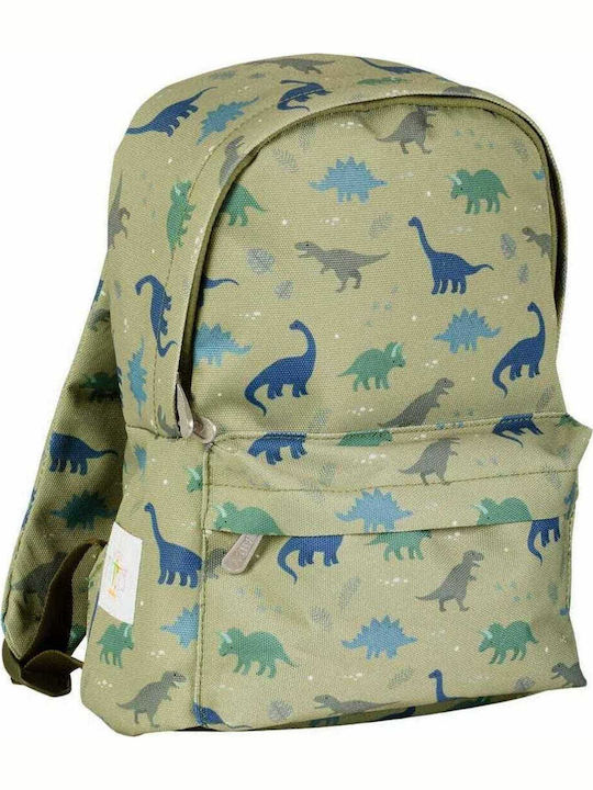 A Little Lovely Company Dinosaurs Schulranzen Rucksack Kindergarten Grün 5.5Liter