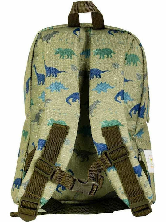 A Little Lovely Company Dinosaurs School Bag Backpack Kindergarten in Green color