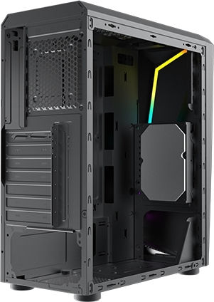 Xigmatek Vortex Gaming Midi Tower Κουτί Υπολογιστή με RGB Φωτισμό Μαύρο