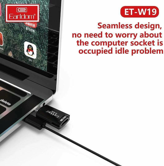 Earldom ET-W19 Converter USB-C Male to HDMI Female 1 Piece