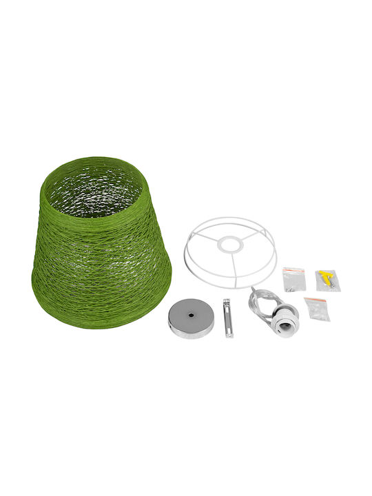 GloboStar Playroom Pendant Light Green with Rope for Socket E27 32x32x27cm