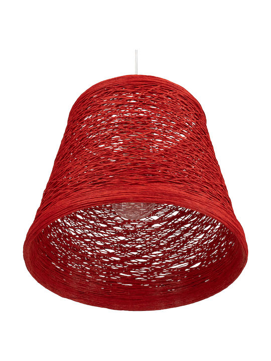 GloboStar Playroom Deckenleuchte Rote mit Seil für Lampenbirnensockel E27 32x32x27cm