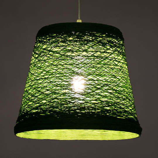 GloboStar Playroom Pendant Light Green with Rope for Socket E27 32x32x27cm