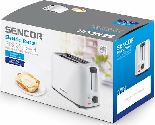 Sencor Toaster 2 Schlitze 750W Weiß