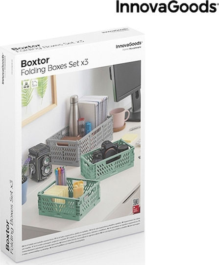 InnovaGoods Boxtor Πλαστικό Κουτί Αποθήκευσης Πολύχρωμο 3τμχ