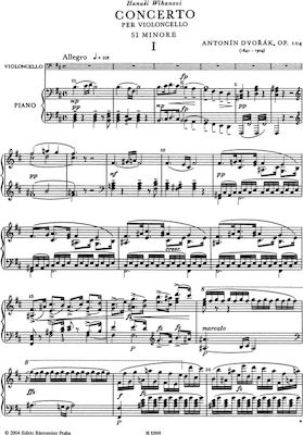 Barenreiter Dvorak - Concerto In B Minor for Cello & Piano Reduction Παρτιτούρα για Τσέλο