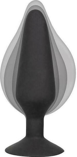 Calexotics XL Silicone Inflatable Plug Anal Plug XLarge Black 16cm