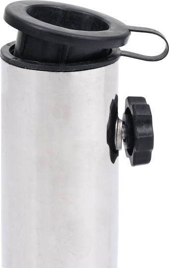 vidaXL Stand de umbrelă din Ciment cu Roți Light Gray 45x25x8.3cm