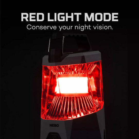 Nebo Galileo Rechargeable Lantern for Camping with Flashlight & Powerbank 1000lm