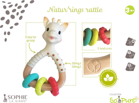 Sophie La Girafe Κουδουνίστρα Καμηλοπάρδαλη για 3+ Μηνών