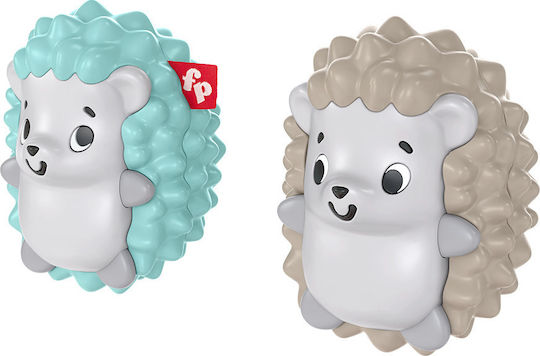 Fisher Price Hedgehog Shaker Twins Σετ Κουδουνίστρες Δίδυμα Σκαντζοχοιράκια για 3+ Μηνών