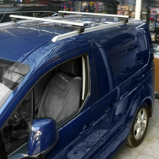 Menabo Aluminium Dachträger 135cm für Ford Transit Connect 2013+ für Autos mit Werksdachträgern mit Dachträgerfüßen