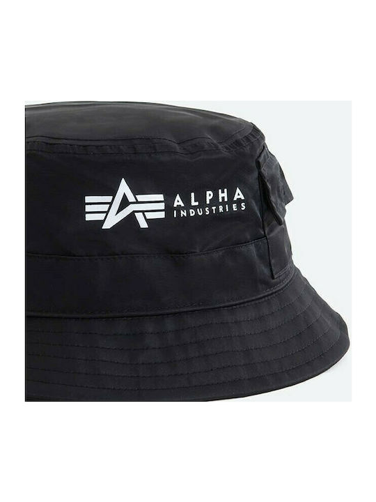Alpha Industries Utility Υφασμάτινo Ανδρικό Καπέλο Στυλ Bucket Μαύρο