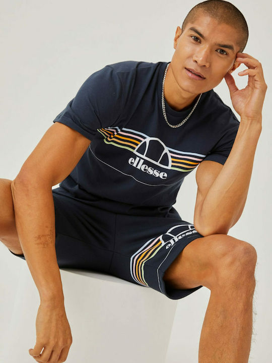 Aiutarmi Men's Athletic Shorts Navy Blue