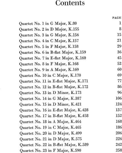 Dover Publications Mozart - Complete String Quartets Παρτιτούρα για Έγχορδα