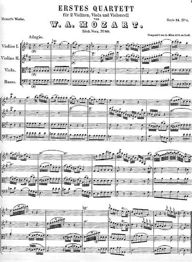 Dover Publications Mozart - Complete String Quartets Παρτιτούρα για Έγχορδα