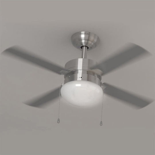 Cecotec EnergySilence Aero 450 Ανεμιστήρας Οροφής 106cm με Φως Ασημί