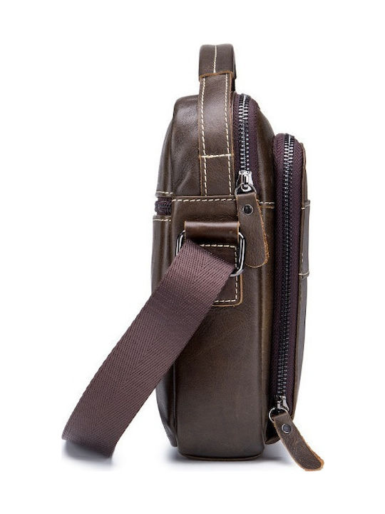 Leather Men's Bag Shoulder / Crossbody Brown