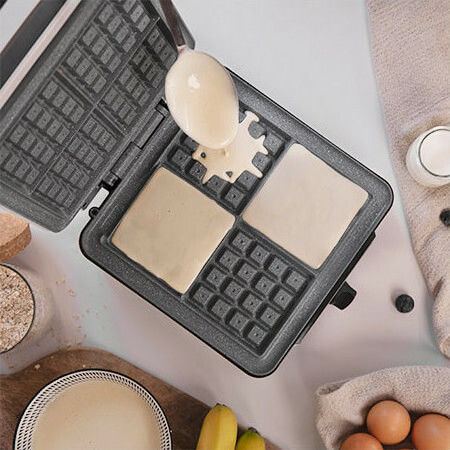 Cecotec Fun Gofrestone 4 Гофретник за Квадратни Гофрети 4 Места 1200W Inox