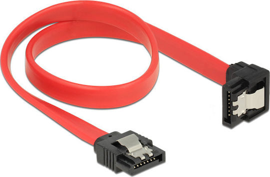 DeLock 7-Pin SATA III to 7-Pin SATA III Cable 0.7m Red (83980)