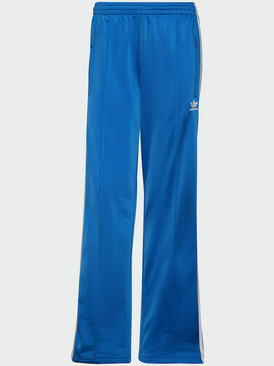 Firebird Primeblue Women's High Waist Wide Sweatpants Blue Bird