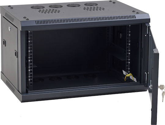 Central Επιτοίχια Καμπίνα Rack 6U 60x45x37cm Μαύρο 3000 1 450 06/C