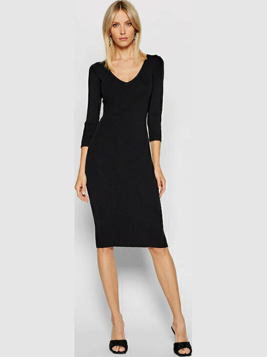 Midi Kleid Schwarz