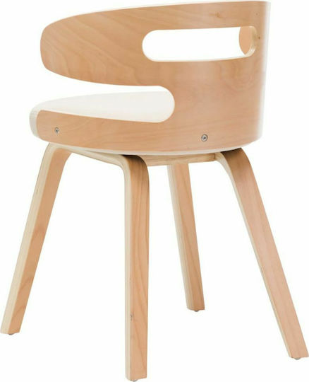 Dining Room Wooden Chair Cream 48x46x68cm 6pcs