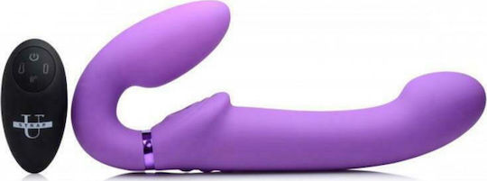 Strap U 10x Ergo-Fit G-Pulse Inflatable & Vibrating Strapless Strap-on Trägerlos Strap On mit Dildo 24.6cm mit Vibration in Lila Farbe