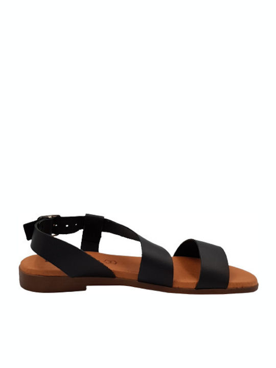 Eva Frutos Black Sandal 9107