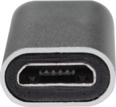 LogiLink Konverter USB-C männlich zu Micro-USB männlich Silber 1Stück AU0041