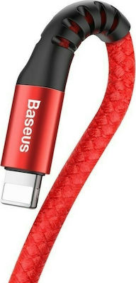 Baseus Fish Eye Braided / Spiral USB to Lightning Cable Κόκκινο 1m (CALSR-09)