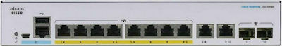 Cisco CBS250-8FP-E-2G Managed L3 Switch with 8 Gigabit (1Gbps) Ethernet Ports and 2 SFP Ports