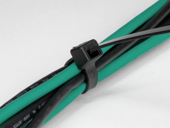 DeLock Cable Ties Plastic 200mm x 4.8mm in Black Colour (100 pcs) (19189)