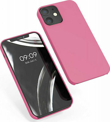 KWmobile Rubber Silicone Back Cover Bubblegum Pink (iPhone 12 / 12 Pro)