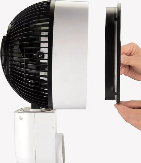 Hoomei Ανεμιστήρας Ορθοστάτης 50W Διαμέτρου 30cm Λευκός