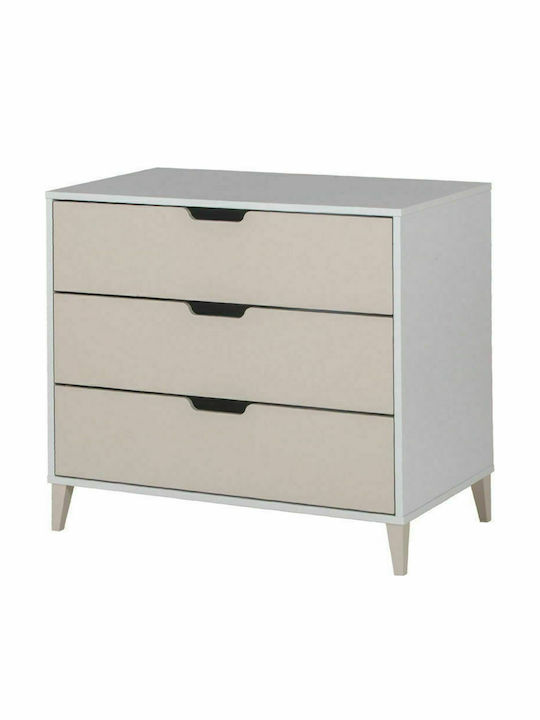 Santa Bebe Juno Seturi de mobilier pentru copii cu Pat și Comodă Alb / Bej 105-425