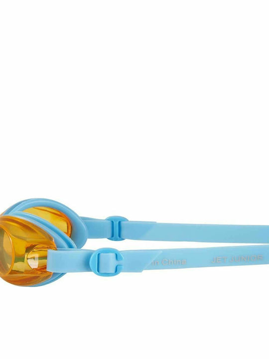 Speedo Jet Γυαλιά Κολύμβησης Παιδικά με Αντιθαμβωτικούς Φακούς Μπλε Μπλε/Πορτοκαλί