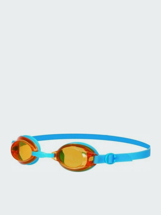 Speedo Jet Γυαλιά Κολύμβησης Παιδικά με Αντιθαμβωτικούς Φακούς Μπλε Μπλε/Πορτοκαλί